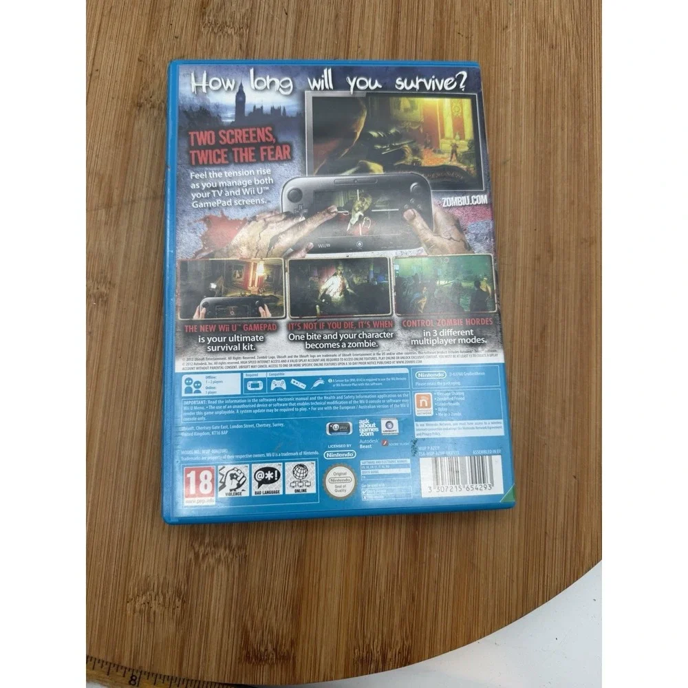 ZombiU - Nintendo Wii U -‎ Used, Clean, Excellent,Fun!